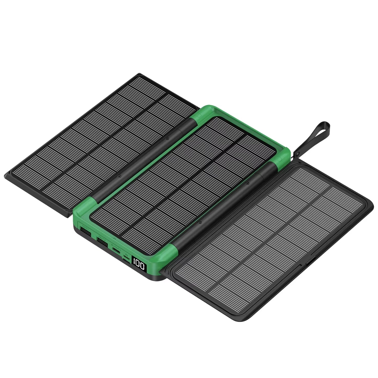 Solar Power Bank with 3 Solar Panel Powerbank