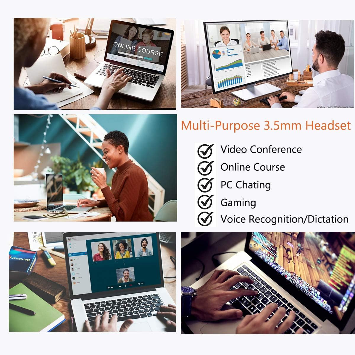 Headset with Noise Canceling Microphone