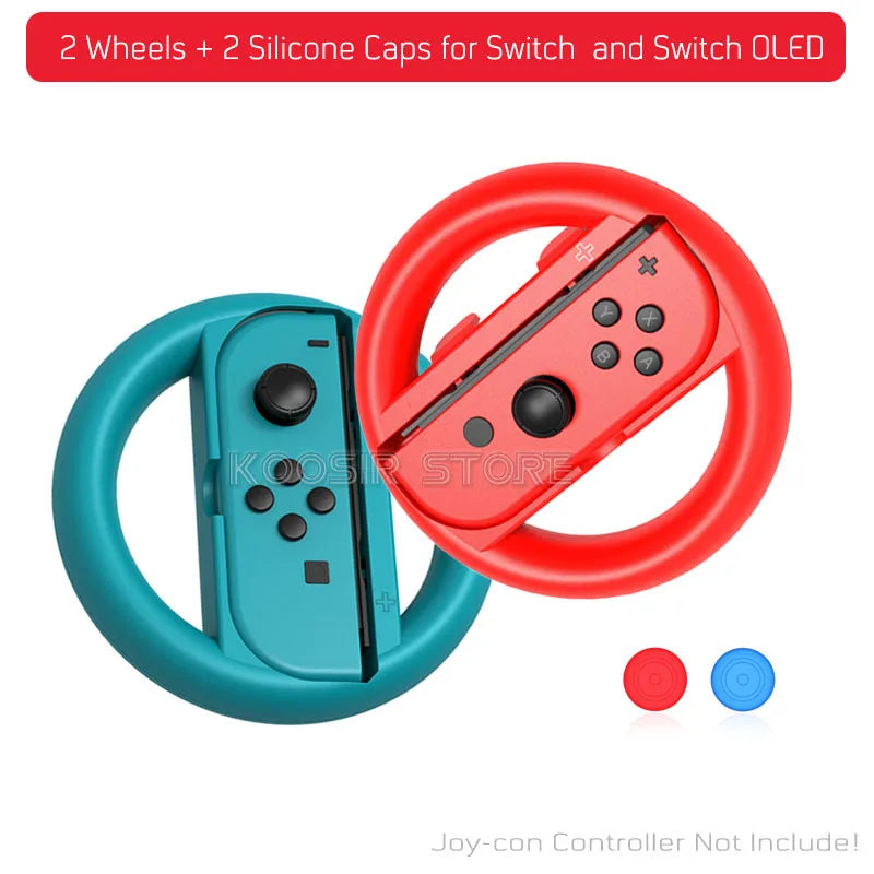 Joy Con Handle Racing Steering Wheel