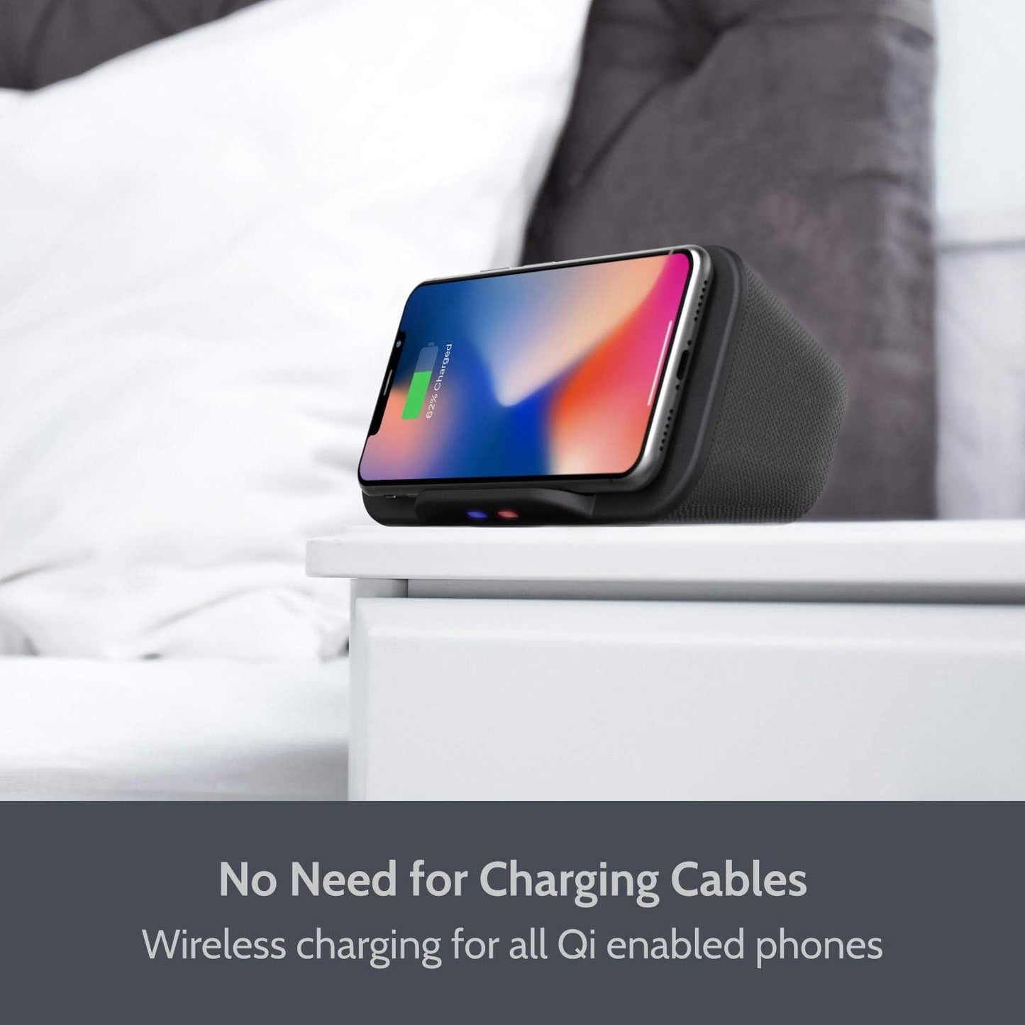 Bluetooth Speaker with Wireless Charger Stand