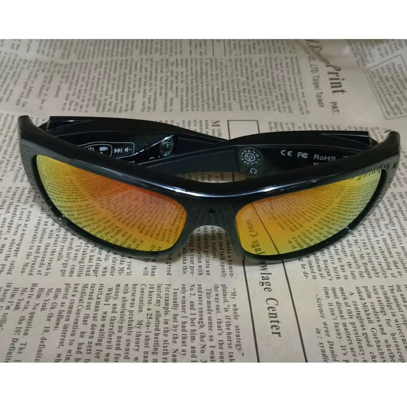 Camera Glasses Camcorders Portable DV Video Recorder Microphone HD Record DVR Vidicon Bluetooth Earphones