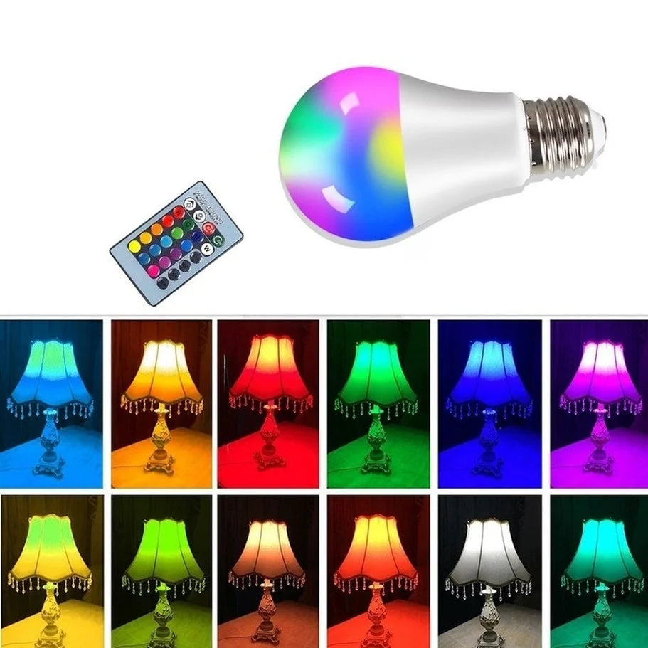 LED RGB Lamp Spotlight Bulb Remote Control 