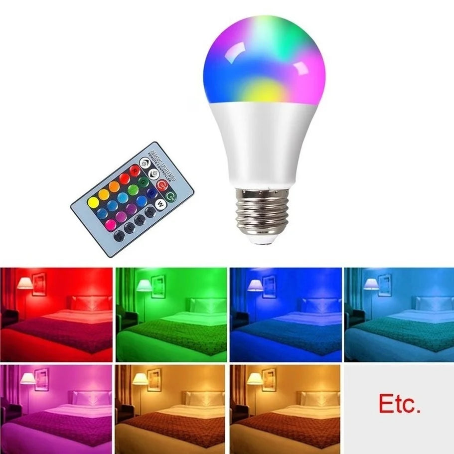 LED RGB Lamp Spotlight Bulb Remote Control 