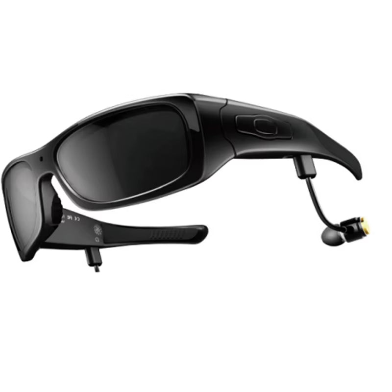 Camera Glasses Camcorders Portable DV Video Recorder Microphone HD Record DVR Vidicon Bluetooth Earphones