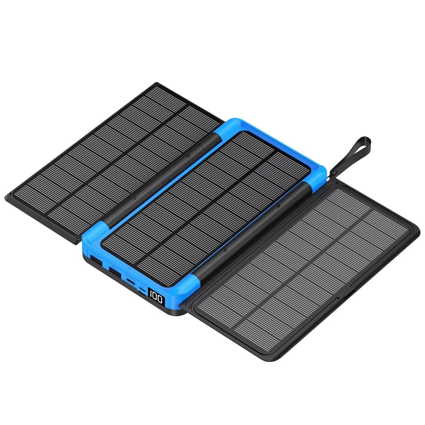  Solar Power Bank with 3 Solar Panel Powerbank