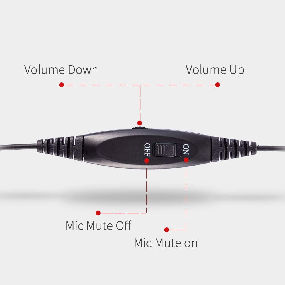 Headset with Noise Canceling Microphone 