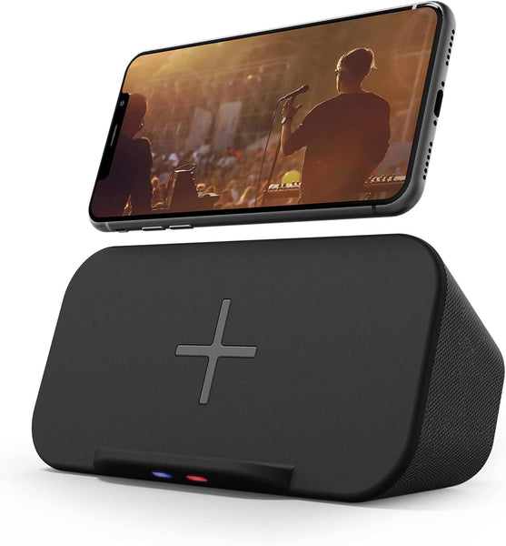 Bluetooth Speaker with Wireless Charger Stand