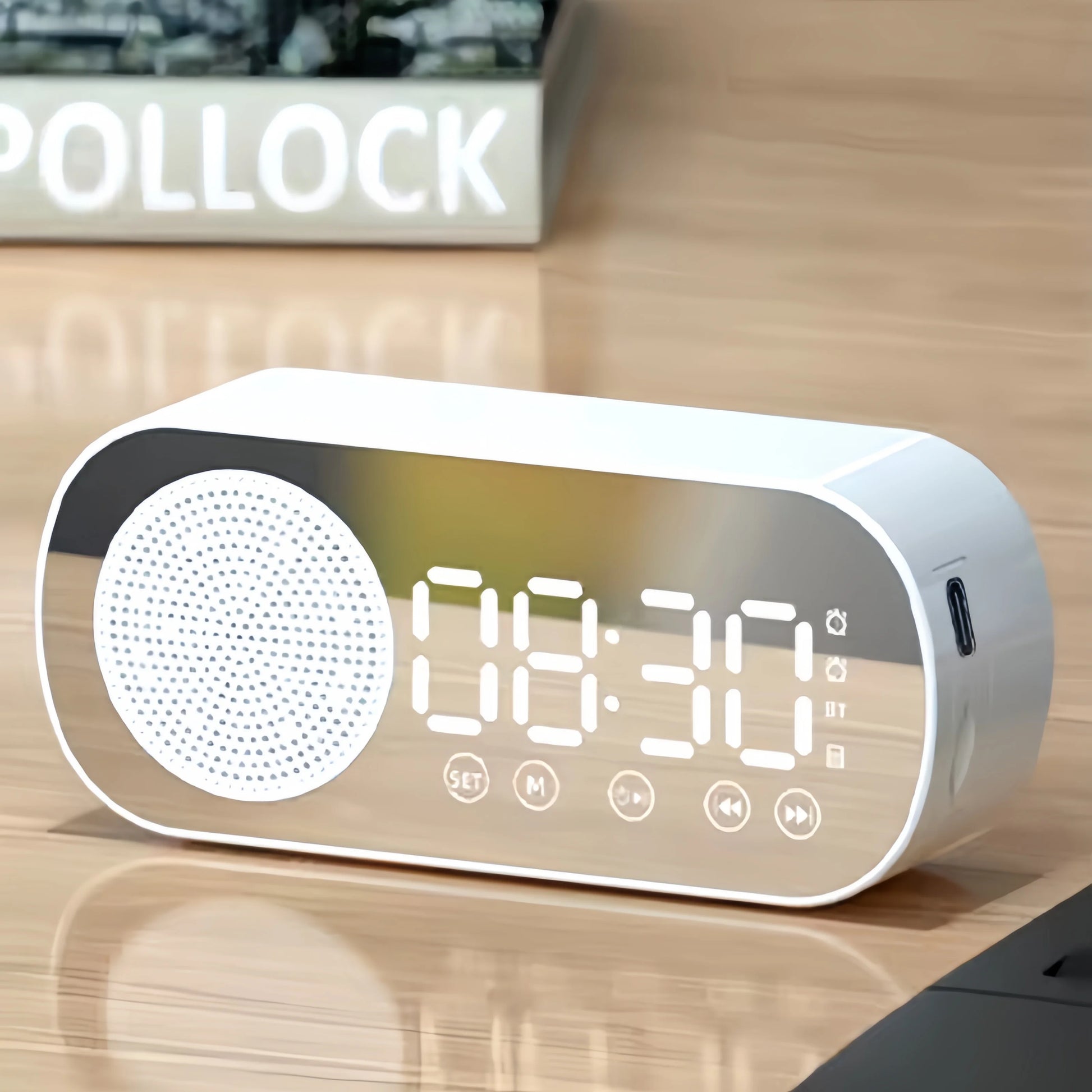 Mini AI Smart Alarm Clock Speaker