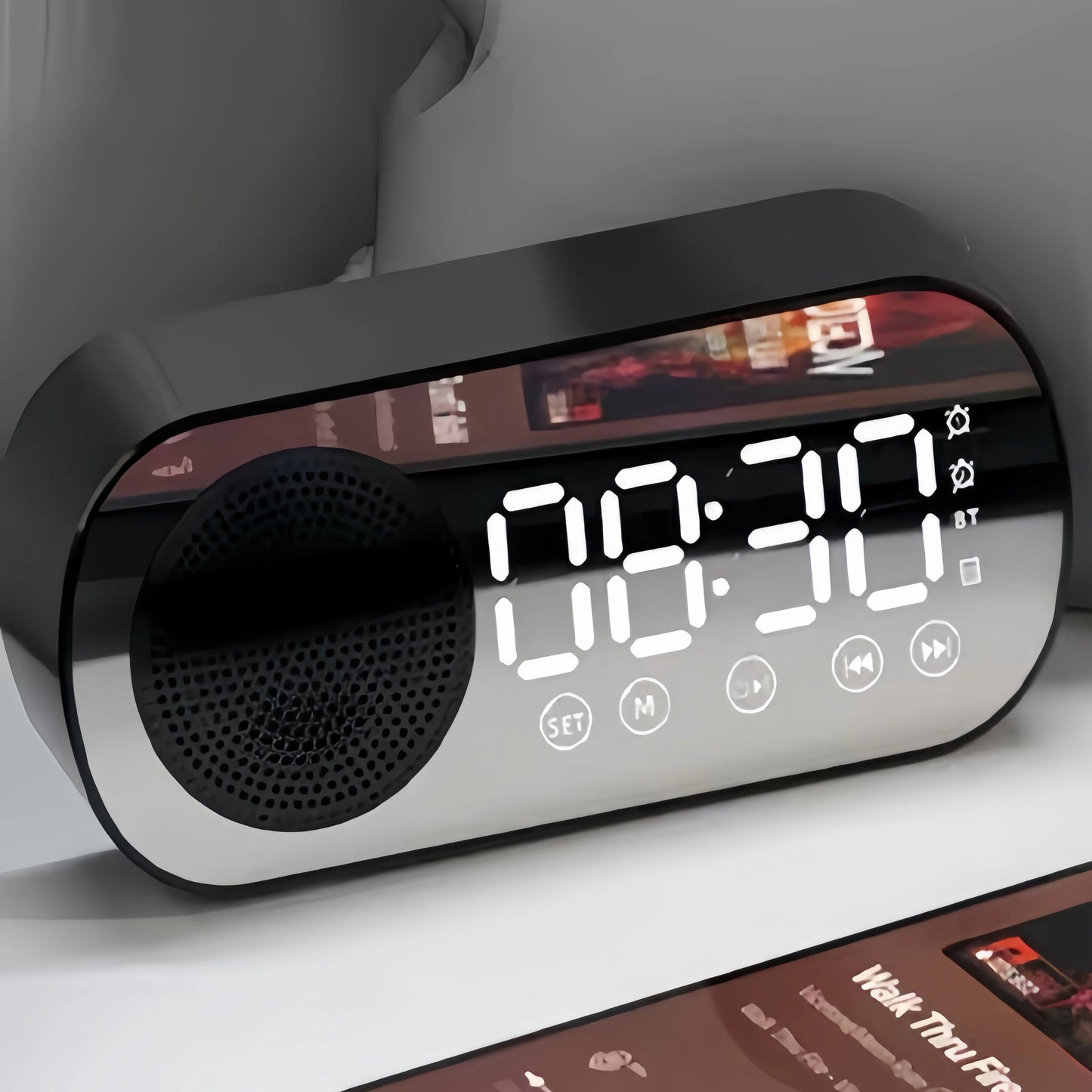 Mini AI Smart Alarm Clock Speaker