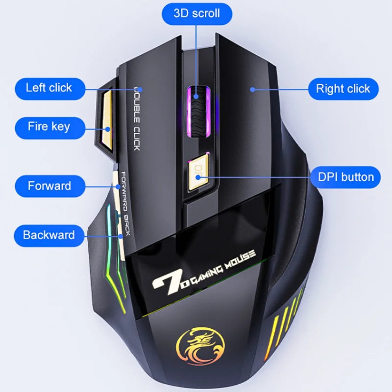 Wireless Mouse Silent 