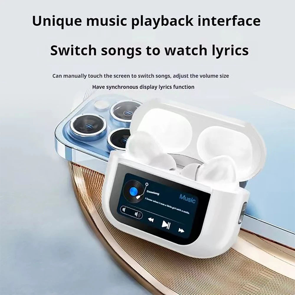 Noise Cancellation Earphone with Screen 