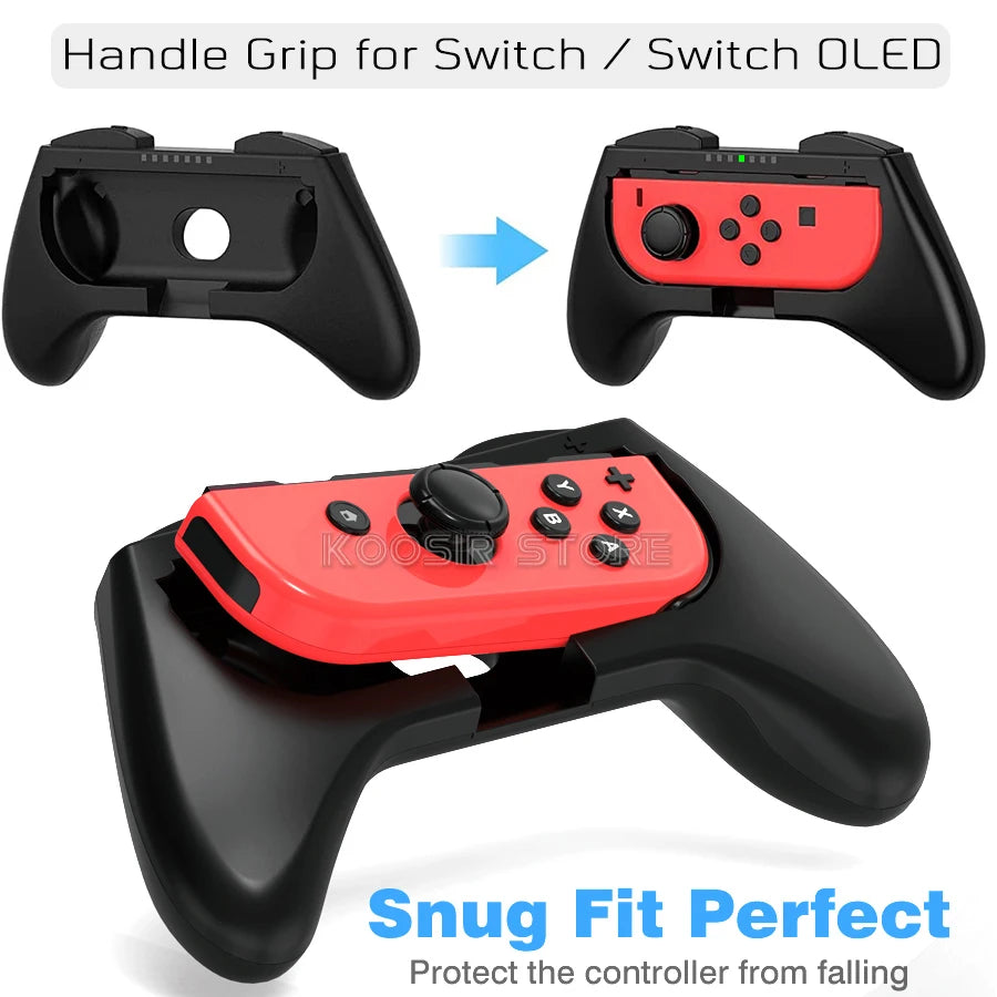 Joy Con Handle Racing Steering Wheel