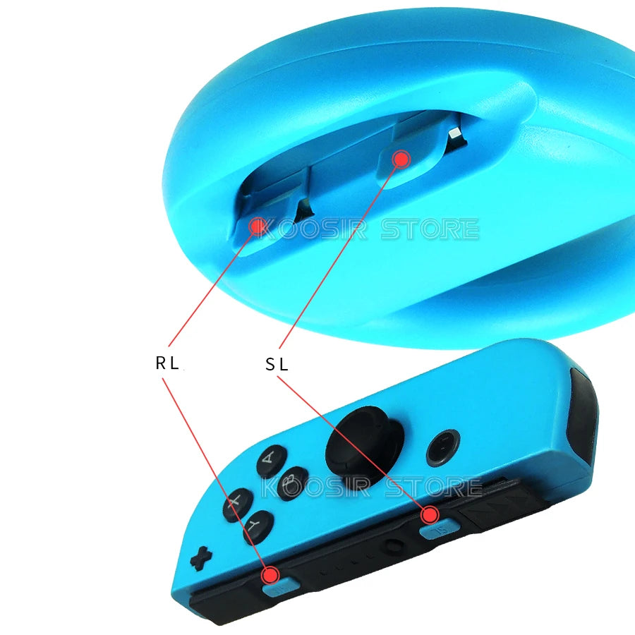Joy Con Handle Racing Steering Wheel