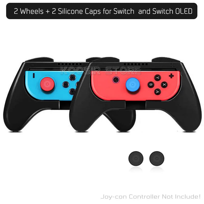 Joy Con Handle Racing Steering Wheel
