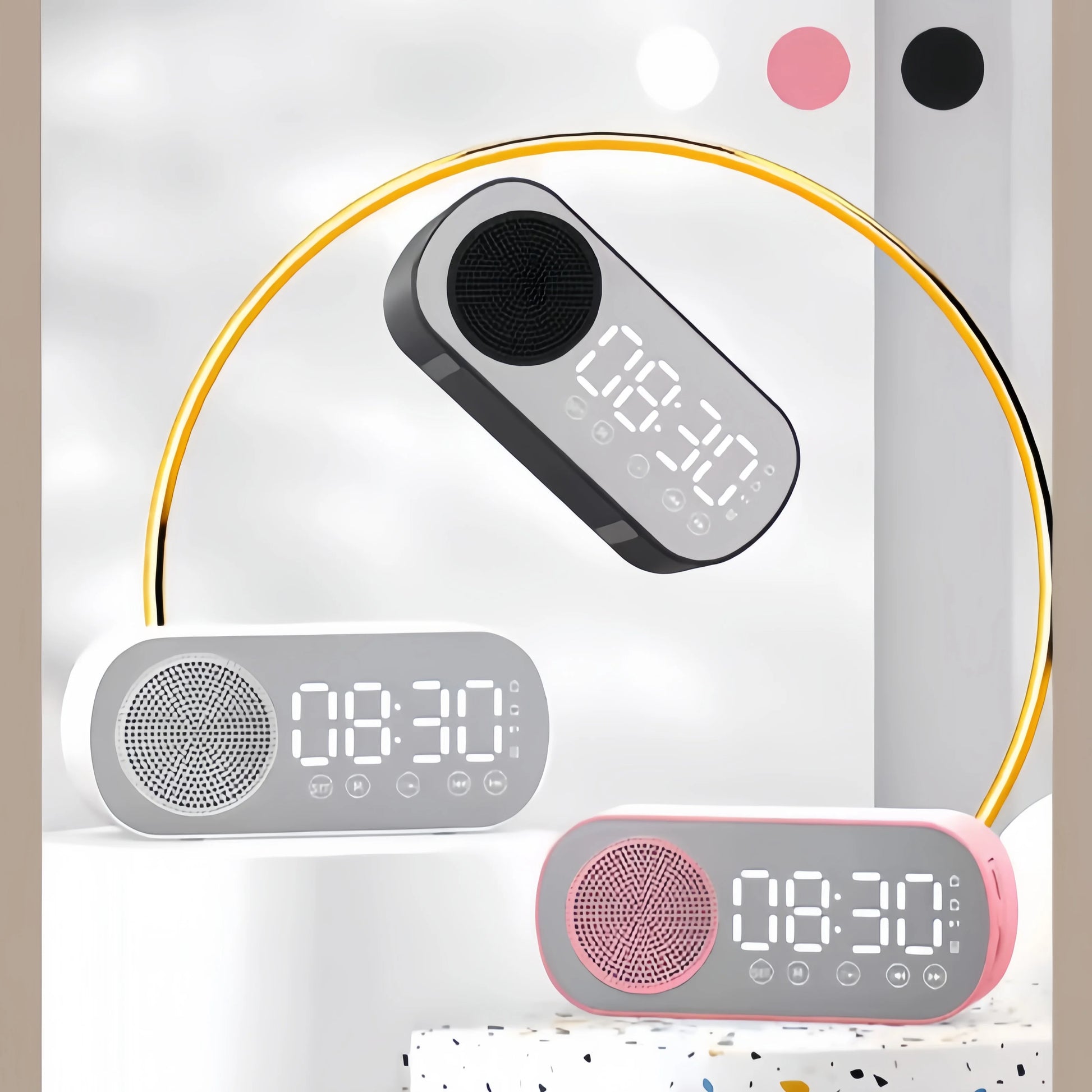 Mini AI Smart Alarm Clock Speaker