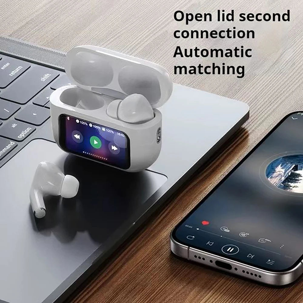 Noise Cancellation Earphone with Screen 
