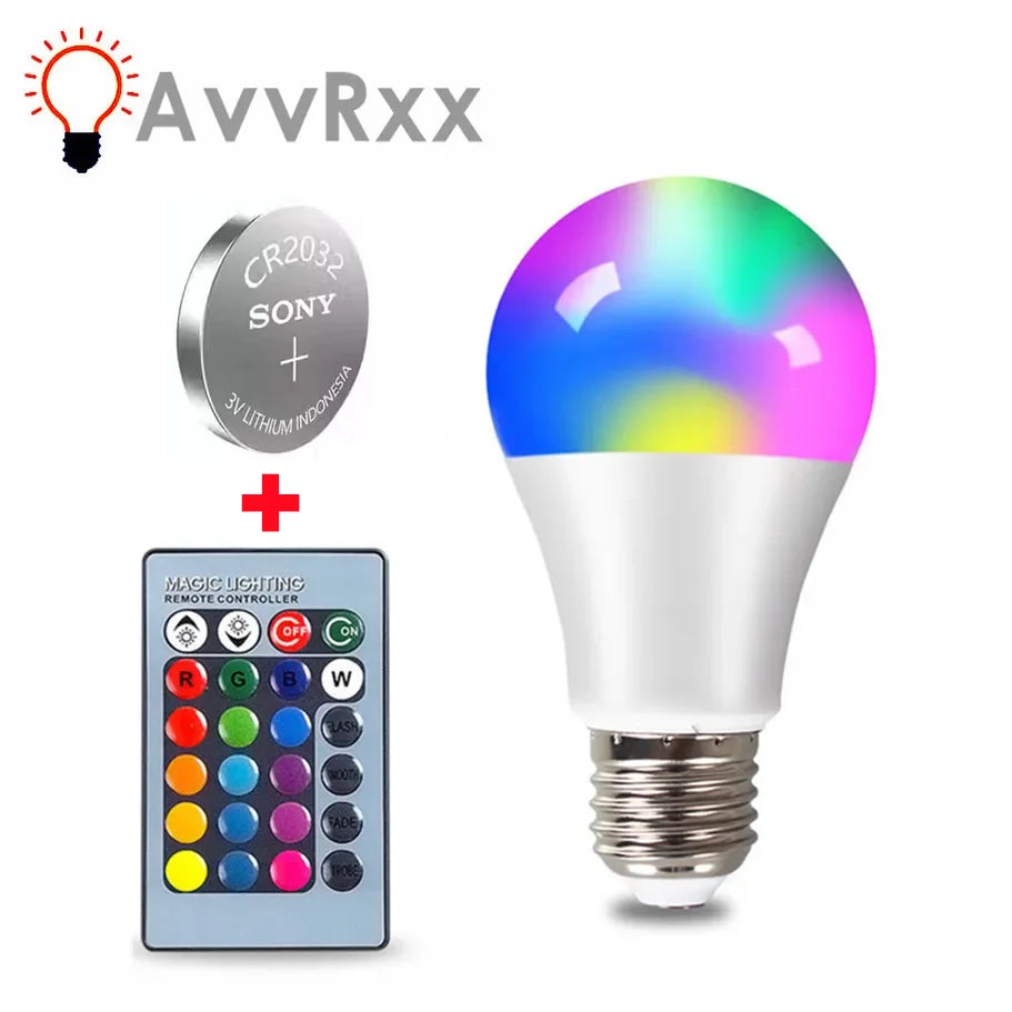 LED RGB Lamp Spotlight Bulb Remote Control 