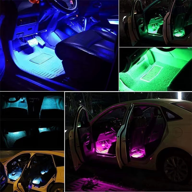 Car LED RGB Atmosphere Strip Light