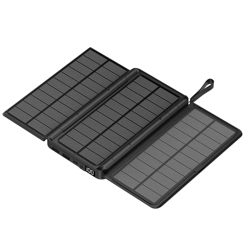  Solar Power Bank with 3 Solar Panel Powerbank