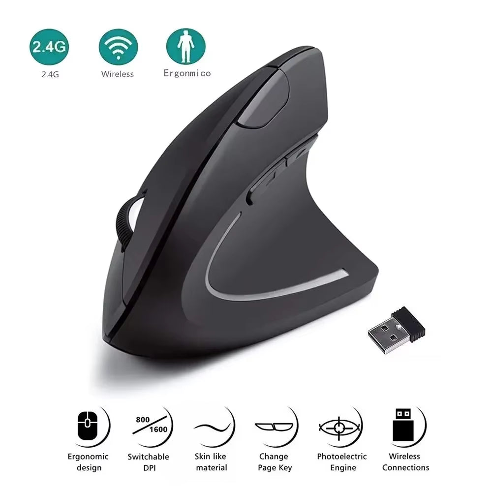 Dual-Mode Vertical Mouse Bluetooth 