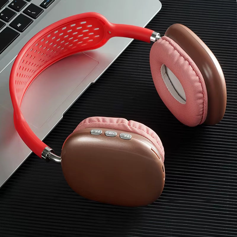 Wireless Headphones Bluetooth Headset with Mic Noise Cancelling 